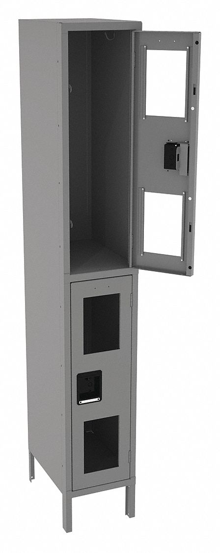 Wrdrb Lckr 2x1Lckr Gray 78 x12 x18 Assm