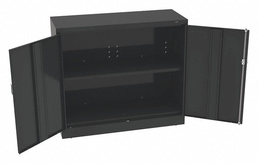 Storage Cabinet 42 x48 x18 Black 2Shlv