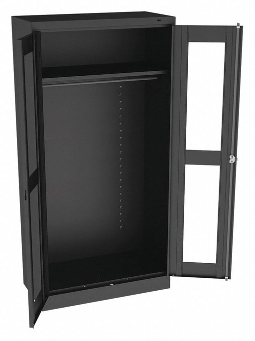 E4463 Storage Cabinet 72 x36 x24 Black 4Shlv
