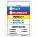 NFPA Label 10 in H 7 in W
