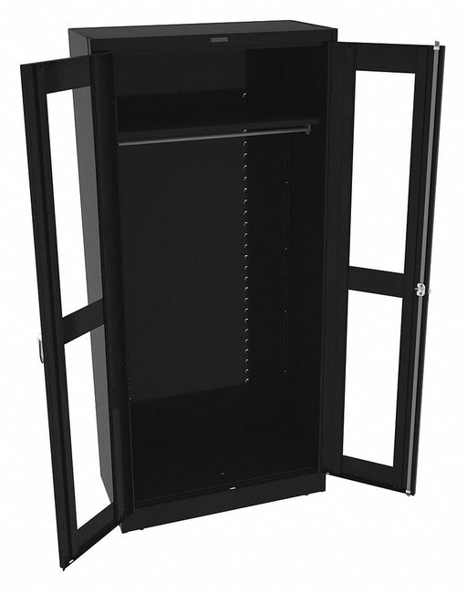 E4481 Storage Cabinet 78 x36 x18 Black 1Shlv