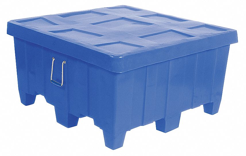 Ribbed Wall Container Plastic 500 lb