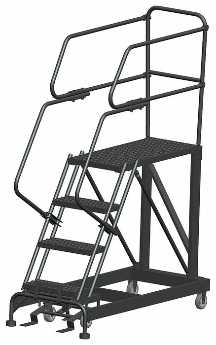 Roll Work Platform Steel Single 40 In.H