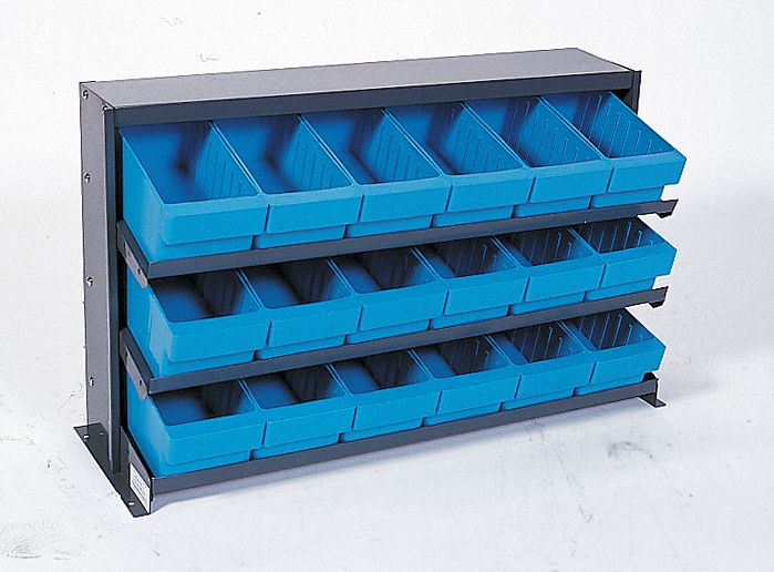 F1586 Bench Pick Rack 12x21x36in Blue