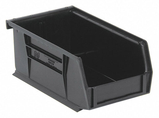 F0599 Hang and Stack Bin Black PP 3 in