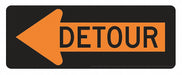 Detour Left Traffic Sign 18 x 48 