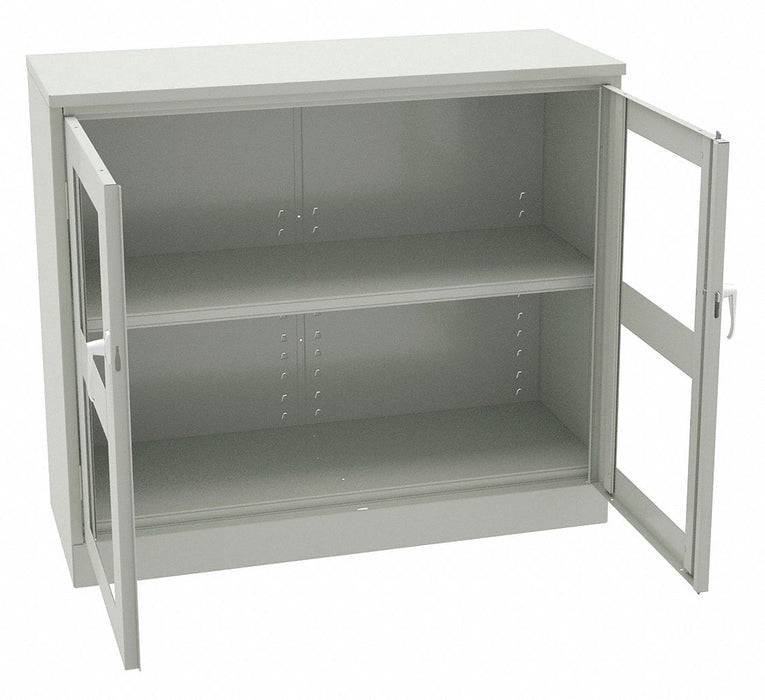 Storage Cabinet 42 x48 x18 LtGry 2Shlv