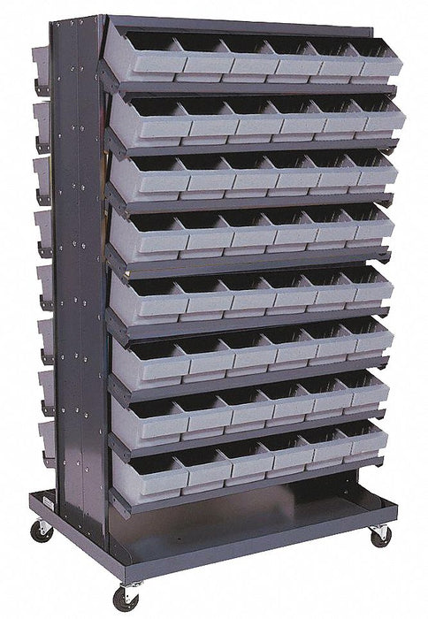 J0326 Mobile Pick Rack Gray Steel