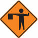 Traffic Sign 30 in x 30 in Orange