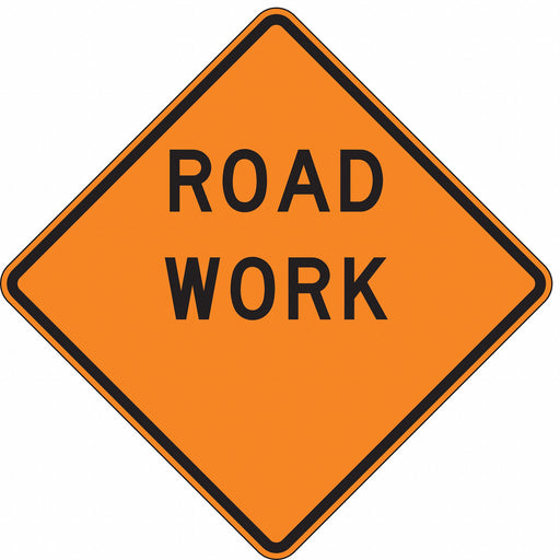 Traffic Sign 30 in x 30 in Orange