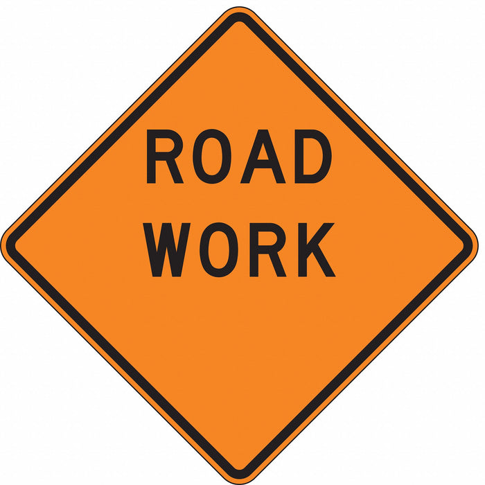 Traffic Sign 30 in x 30 in Orange