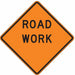 Traffic Sign 30 in x 30 in Orange
