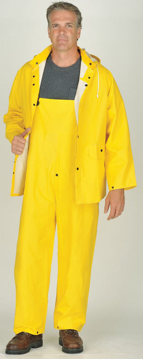Rain Suit w/Jacket/Bib Unrated Yellow XL