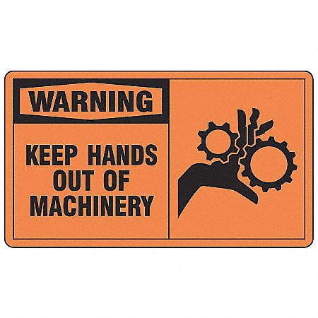 Safety Label 3 1/2 inx5 in Vinyl PK5