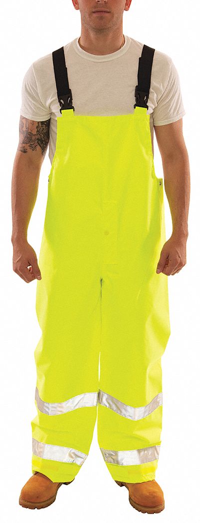 Rain Bib Overall Class E Yellw/Green XL