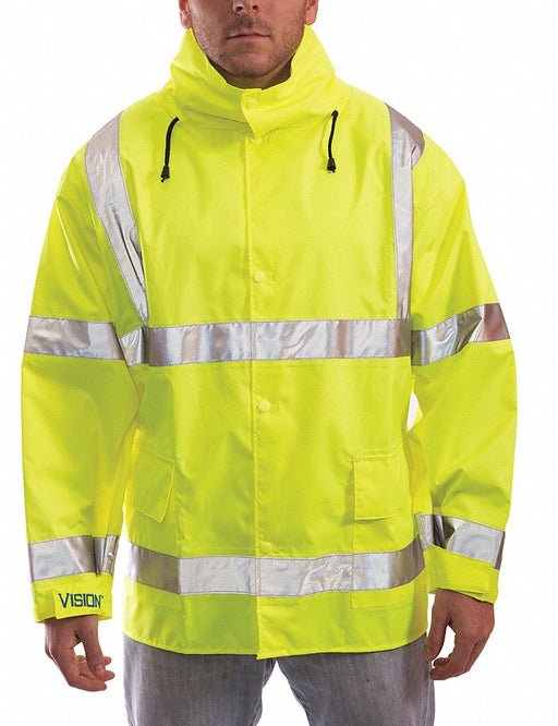 Rain Jacket Class 3 Type P Ylw/Grn 3XL