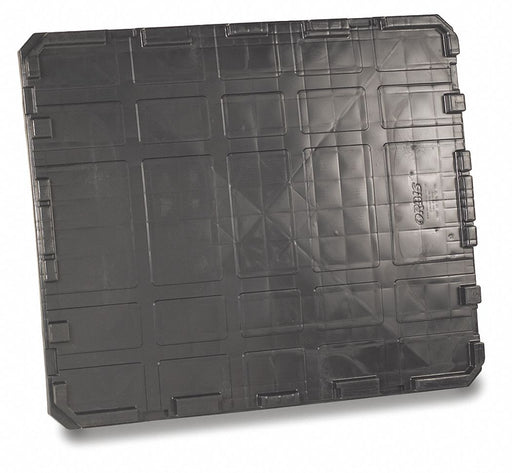 BulkContainerLid 40.25inW Plastic Black