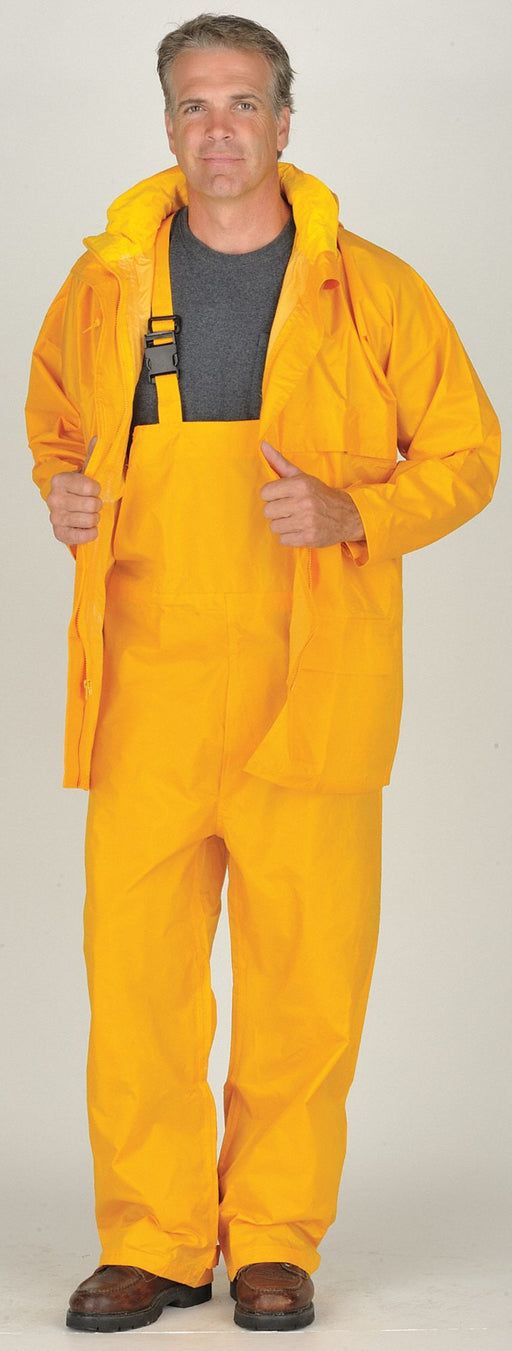 Rain Suit w/Jacket/Bib Unrated Yellow XL