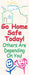 Safety Banner 74in x 28in Poly Sheeting