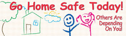 Safety Banner 28in x 96in Poly Sheeting