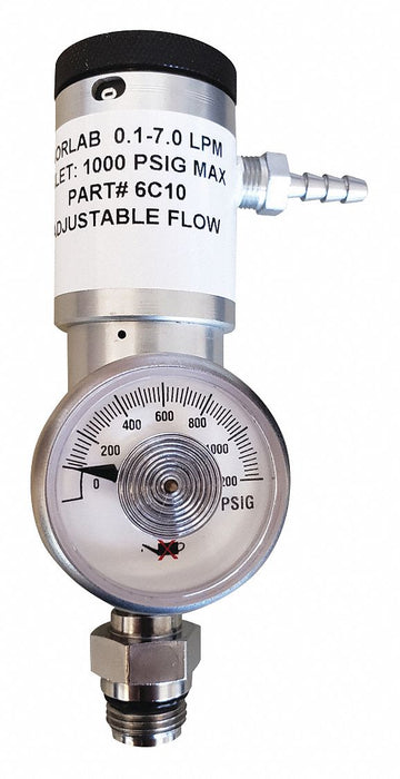 Gas Regulator 0.1 to 7Lpm