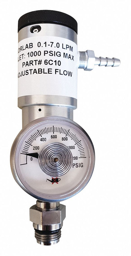 Gas Regulator 0.1 to 7Lpm