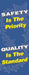 Safety Banner 74in x 28in Poly Sheeting