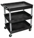 Utility Cart 400 lb Load Cap. 3 Shelves