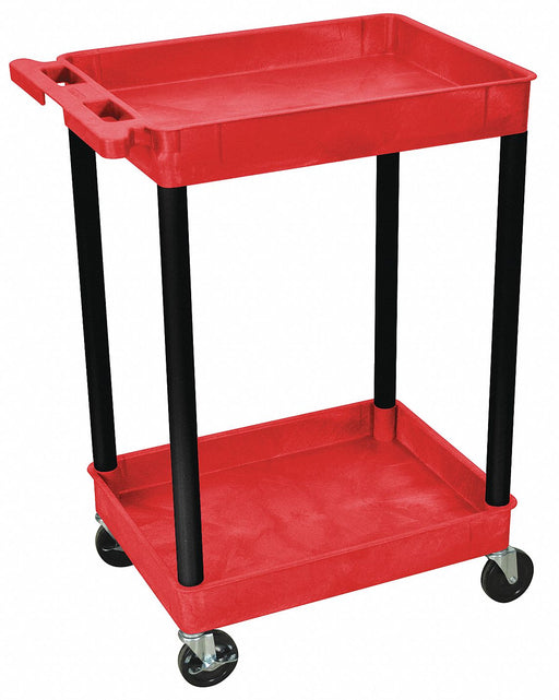 Utility Cart 300 lb Cap. PE 2 Shelves