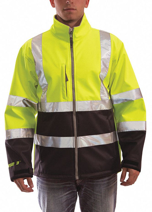 Breathable Rain Jacket Hi-Vis Yl/Grn 3XL
