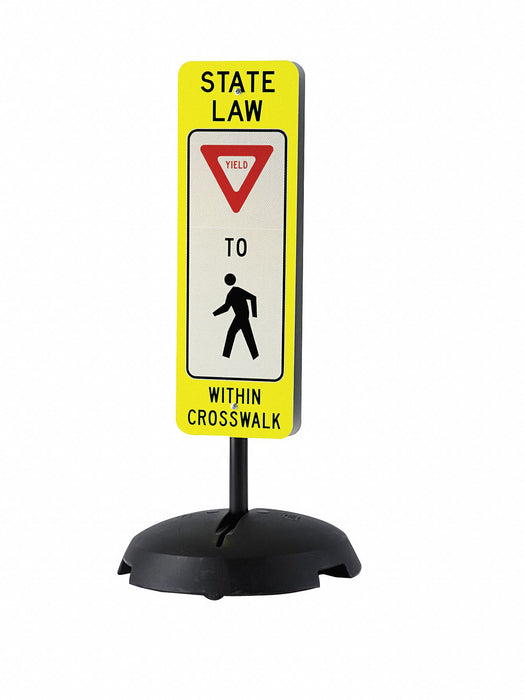 TrafficSignwithBase 36inx12in Aluminum