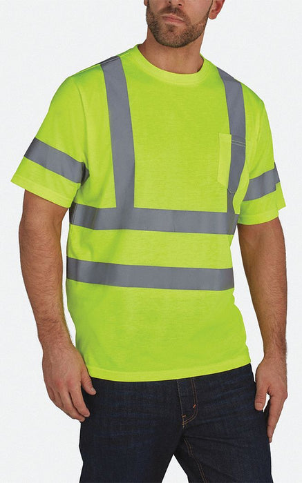 Short Slv T-Shirt Lime 100 per PET 4XL