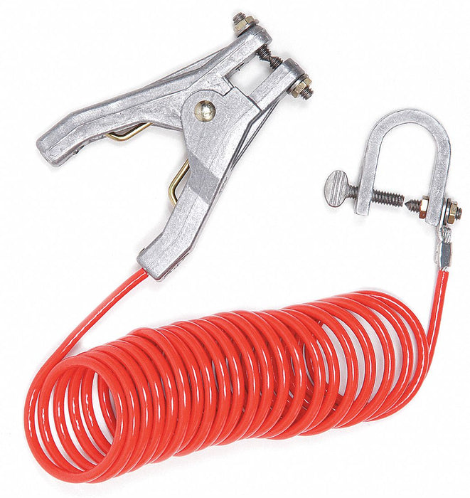 Coiled Ground Wire C-Clp Hand Clp 10ft