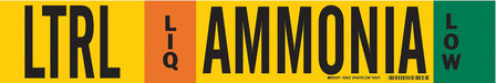 Pipe Marker Ammonia 4 in H 24 in W