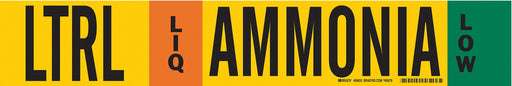 Pipe Marker Ammonia 4 in H 24 in W