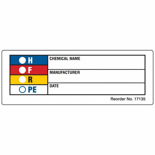 HMIGLabel 1-1/8inH 3-1/8inW PK1000