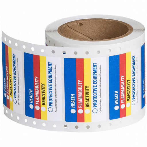 NFPA Label 1 in H 3 in W Vinyl PK720
