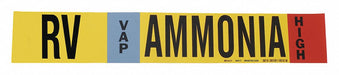 Pipe Marker Ammonia 26 in H 12 in W