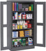E4463 Storage Cabinet 72 x36 x24 MdGry 4Shlv