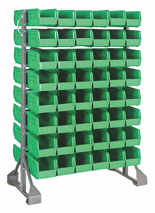 E1536 BinRailFlrRck 20inx54inx36in LdCp 100lb