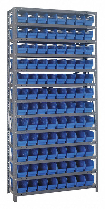 E1515 Bin Shlvng 18inx75inx36in Blue