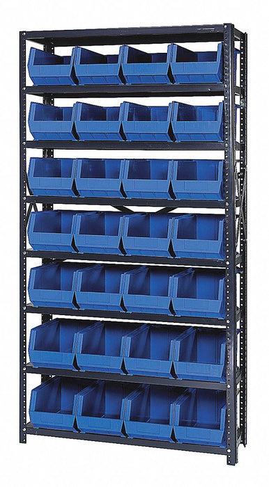 E1498 Bin Shlvng 12inx75inx36in Blue