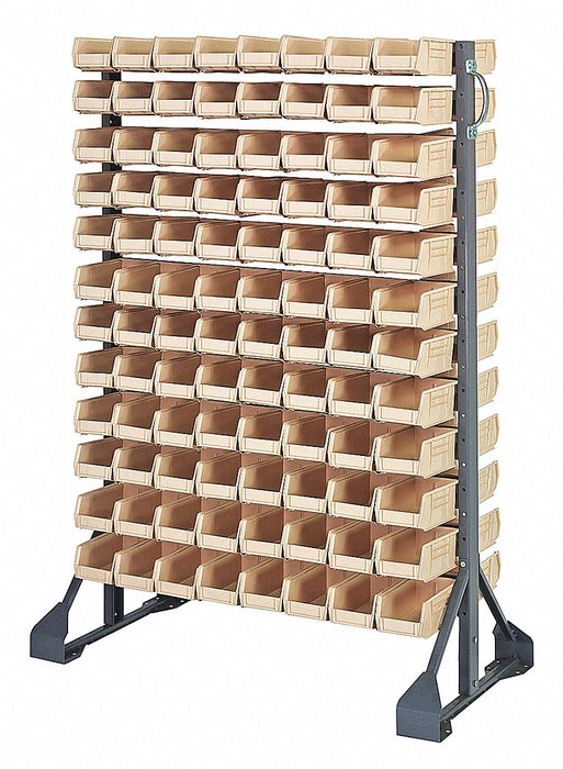 E1535 BinRailFlrRck 20inx54inx36in LdCp 133lb