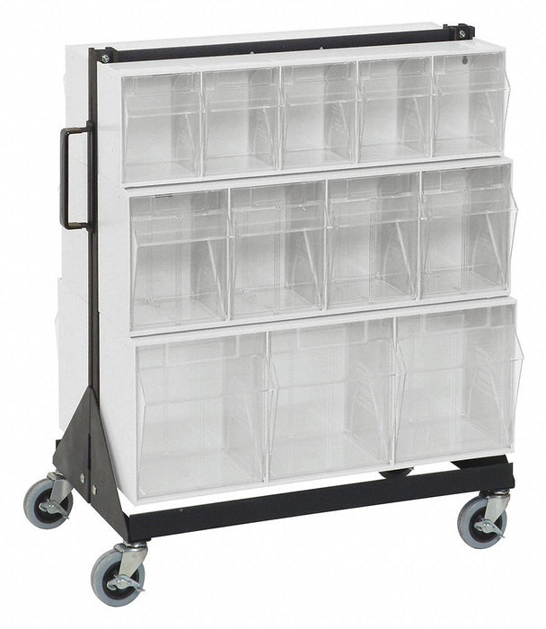 Bin Storage Rack Powder Coated 28 in