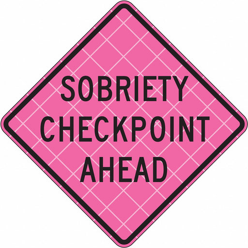 Traffic Sign 36 in x 36 in Pink