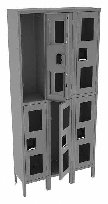 Wrdrb Lckr 2x3Lckr Gray 78 x36 x12 Assm