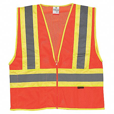 E6640 High Visibility Vest Class 2 5XL Orange