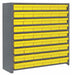 Enclosed Bin Shlvng 12x39x36in Yellow
