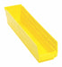 F0617 Shelf Bin Yellow Polypropylene 4 in