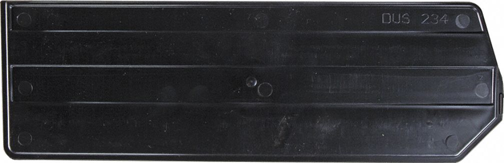 BinDivider 14inL Plastic Black PK6